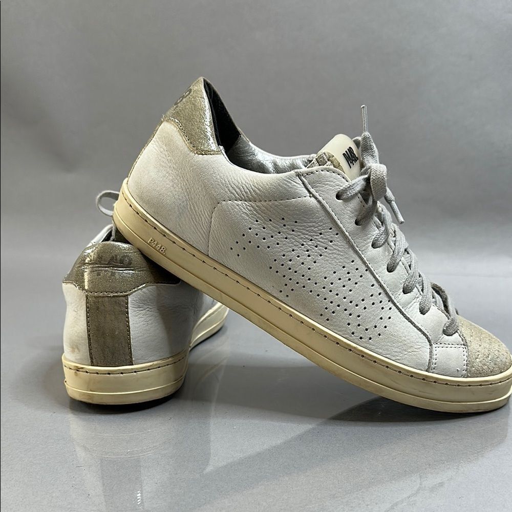 ✨ P448 John Metallic Sneakers – Women’s Size 38✨ (B-1544) - Picture 7 of 12